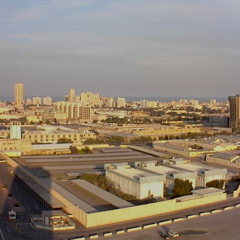 180 view from ontop of building where OurGulf had offices in Kuwait City