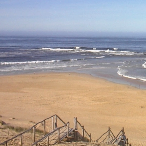 On top of the sand dune by Sardinia bay