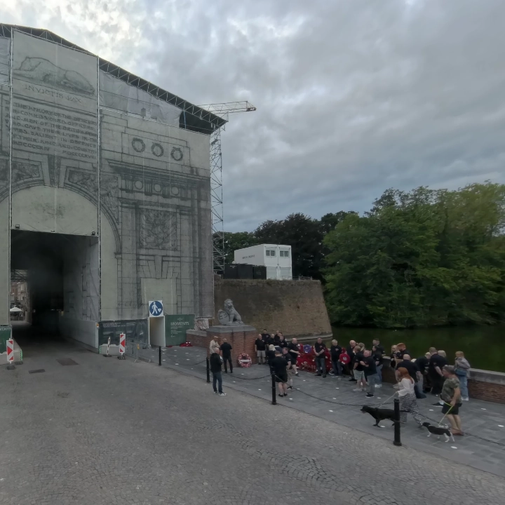 Outside view of the repair of Menin gate in Ypres
