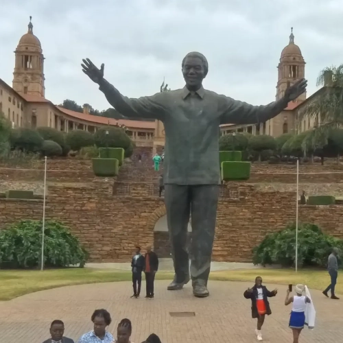 Statue of Madiba at the Union buildings
